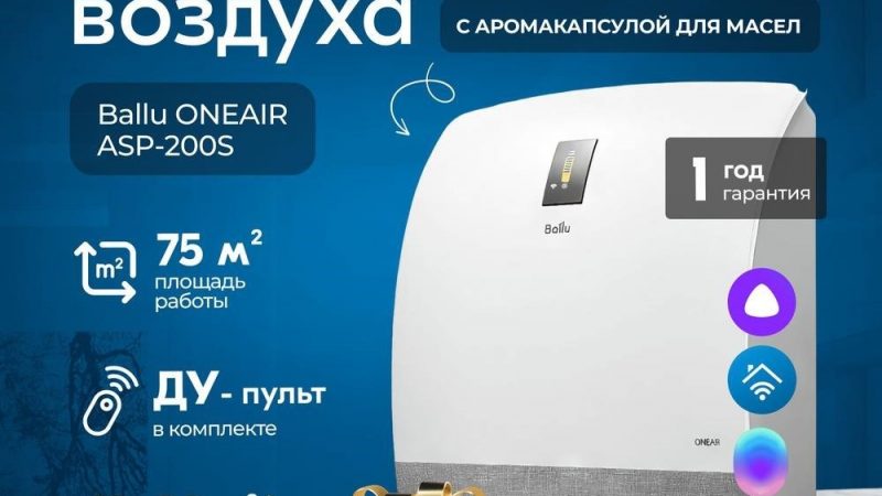 Бризер воздуха Ballu OneAir ASP-200 SP в Москве
