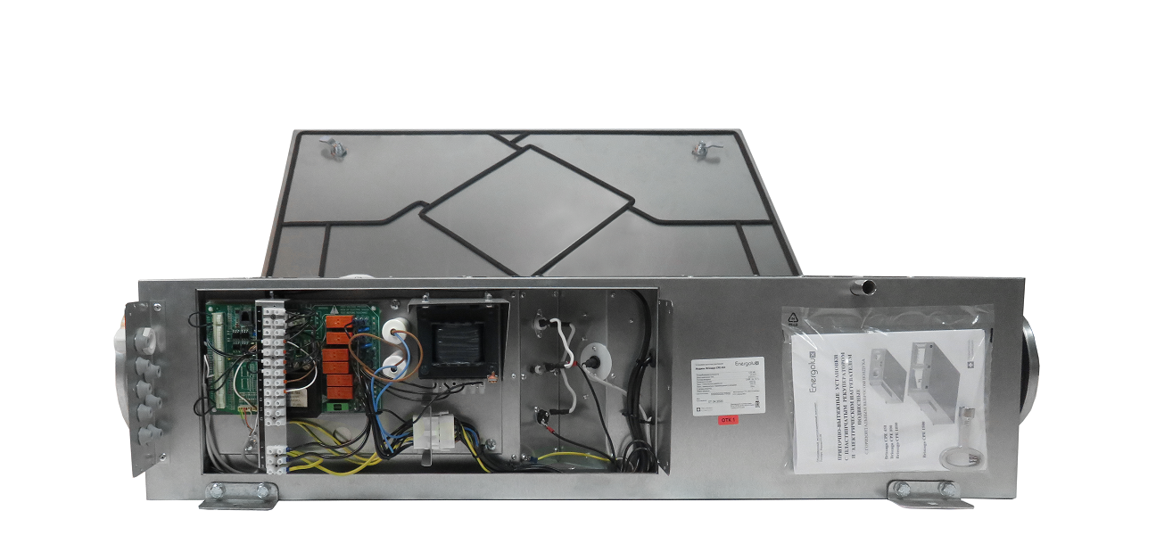 Компактная приточно-вытяжная установка с пластинчатым рекуператором Brissago CPE 1000 G — изображение 4