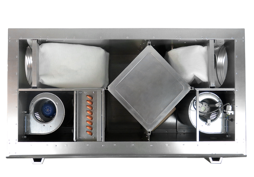 Компактная приточно-вытяжная установка с пластинчатым рекуператором BRISSAGO-EC HPW 1400 — изображение 3